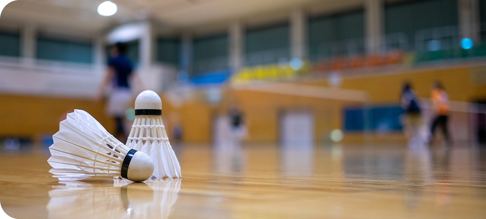 笛吹市内体育館で行う笛吹BCの練習風景